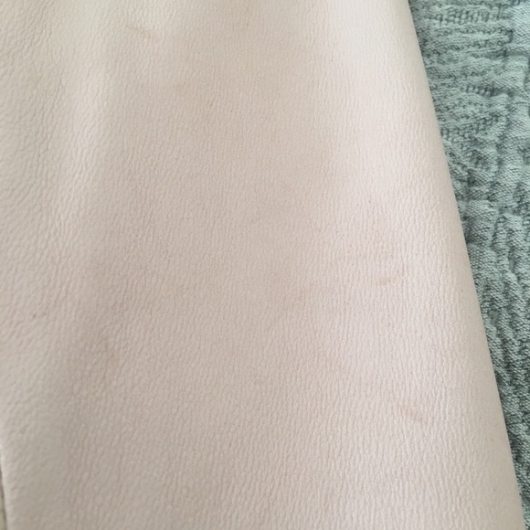 NWT Athleta Blush Leather Moto Sz XS Salt Flat Jkt - Picture 3 of 8